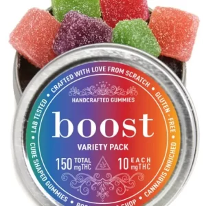 Variety-Pack Gummies 150mg +300mg THC (Boost Edibles)