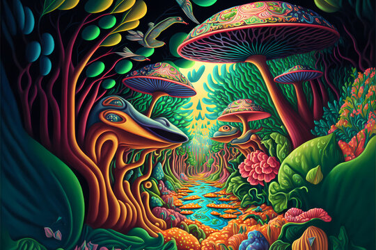 Magic mushroom dispensary shop